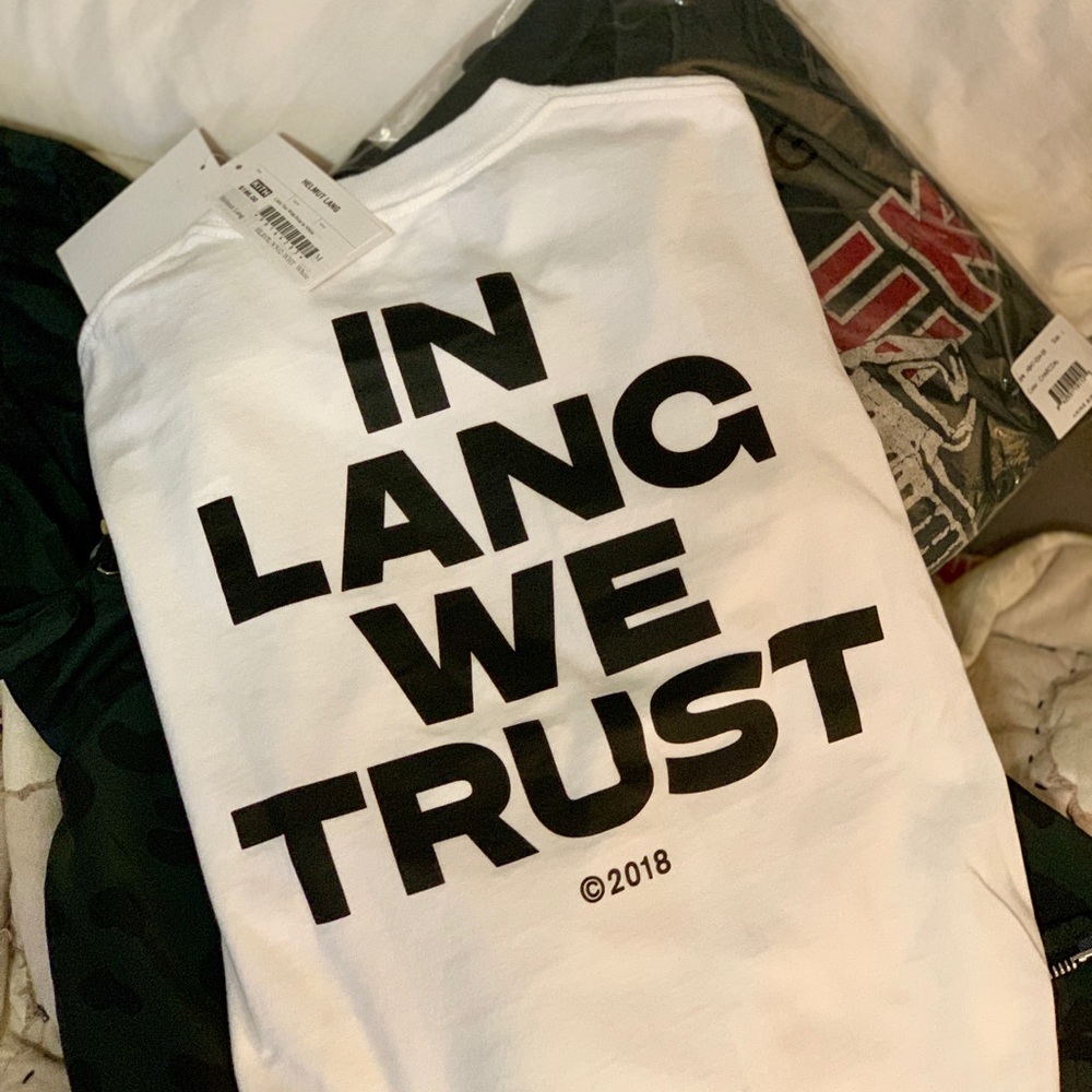 NWT RARE EXCLUSIVE Helmut Lang Logo Tee Sold Out